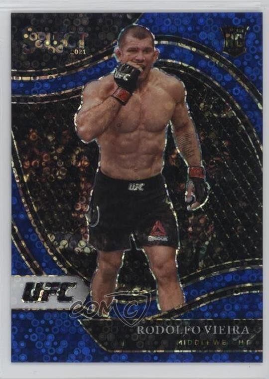 2021 Panini Select UFC Octagonside Blue Disco Prizm /99 Rodolfo Vieira #272 0b7z