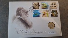 2009 Charles Darwin £2 Two Pound Coin Cover Royal mail/Royal Mint Brand New