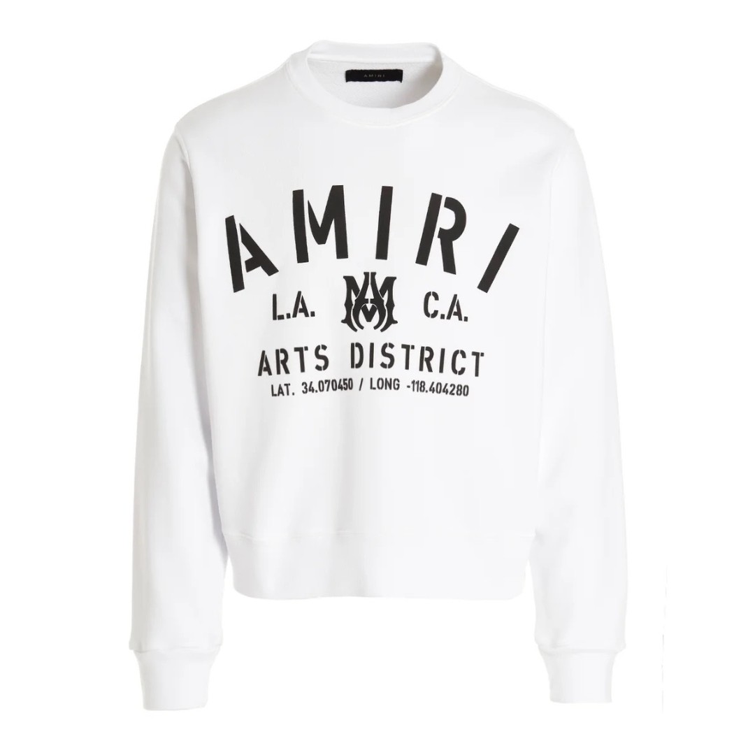Amiri Stencil Logo White Sweatshirt 121190₽