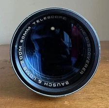 Vintage Bausch & Lomb "The Discoverer" 60mm Zoom Telescope Spotting Scope 