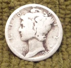 1920-D Mercury Dime 90% Silver 10 cent actual coin shown in the photos FREE SHIP