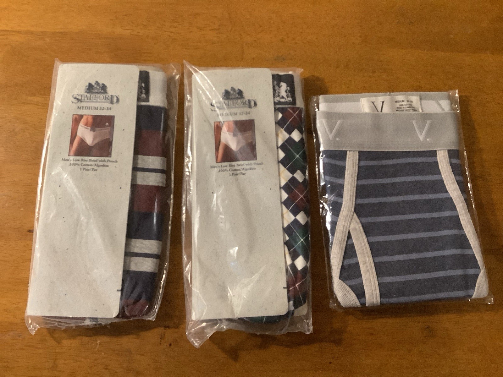 (3) Vintage Briefs STAFFORD VAN HEUSEN Discontinued NIP Deadstock NOS