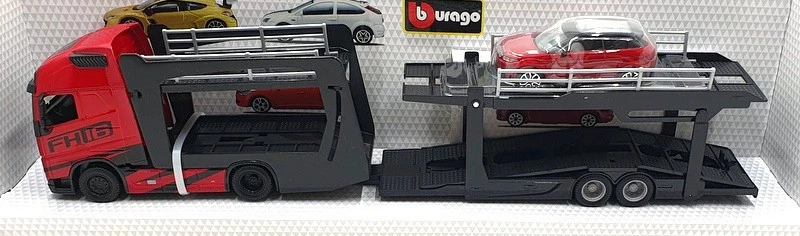 Camiones Volvo Multicar Land Rover Burago escala 1/43 18-31456 - rojo Foto 4 de 4