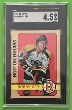 1972-73 Topps #100 Bobby Orr Boston Bruins SGC 4.5 