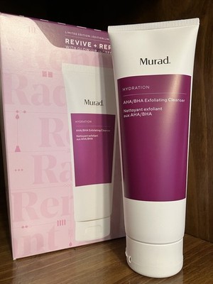 New 5oz Murad Hydration AHA/BHA Exfoliating Cleanser 148ml Fullsz Facial Cleanse