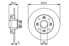 Disque de frein Citroen DS