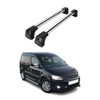 DachträGer GrundtäGer FüR Vw Caddy Iii 2003-2015 Pre-Fl 75Kg Aluminium Grau 2Tlg