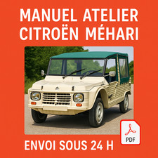Manuel Atelier Citroën Méhari 1968-1988 Revue Technique Français RTA CD PDF