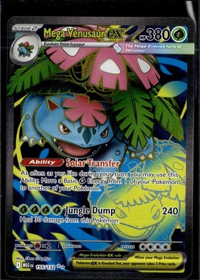 Mega Venusaur ex 155/132 Ultra Rare Mega Evolution Pokemon Holo Near Mint