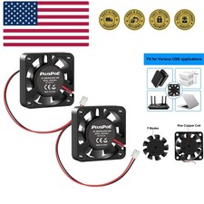 2-Pack 40mm x 10mm DC 12V Brushless Cooling Fan, 4010 Smart Fan for Computer ...