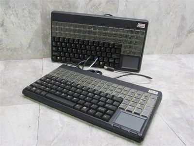 Lot of 2 CHERRY SPOS G86-61401 USB Black Keyboards w/ Touchpads TESTED!