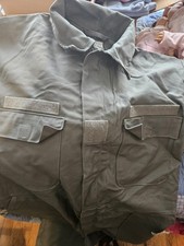 US Military Utility Coverall Men's Large Mechanic Jumper Pilot Workwear Green