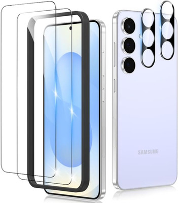 2+2 Pack for Samsung Galaxy S25 FE Screen Protector & Camera Lens Protector, Fin
