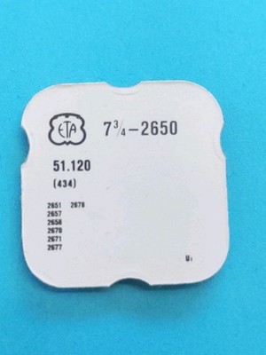 NOS Genuine ETA 2650,  7 3/4''', Part #434.  Catalog #51.120. Click Spring.