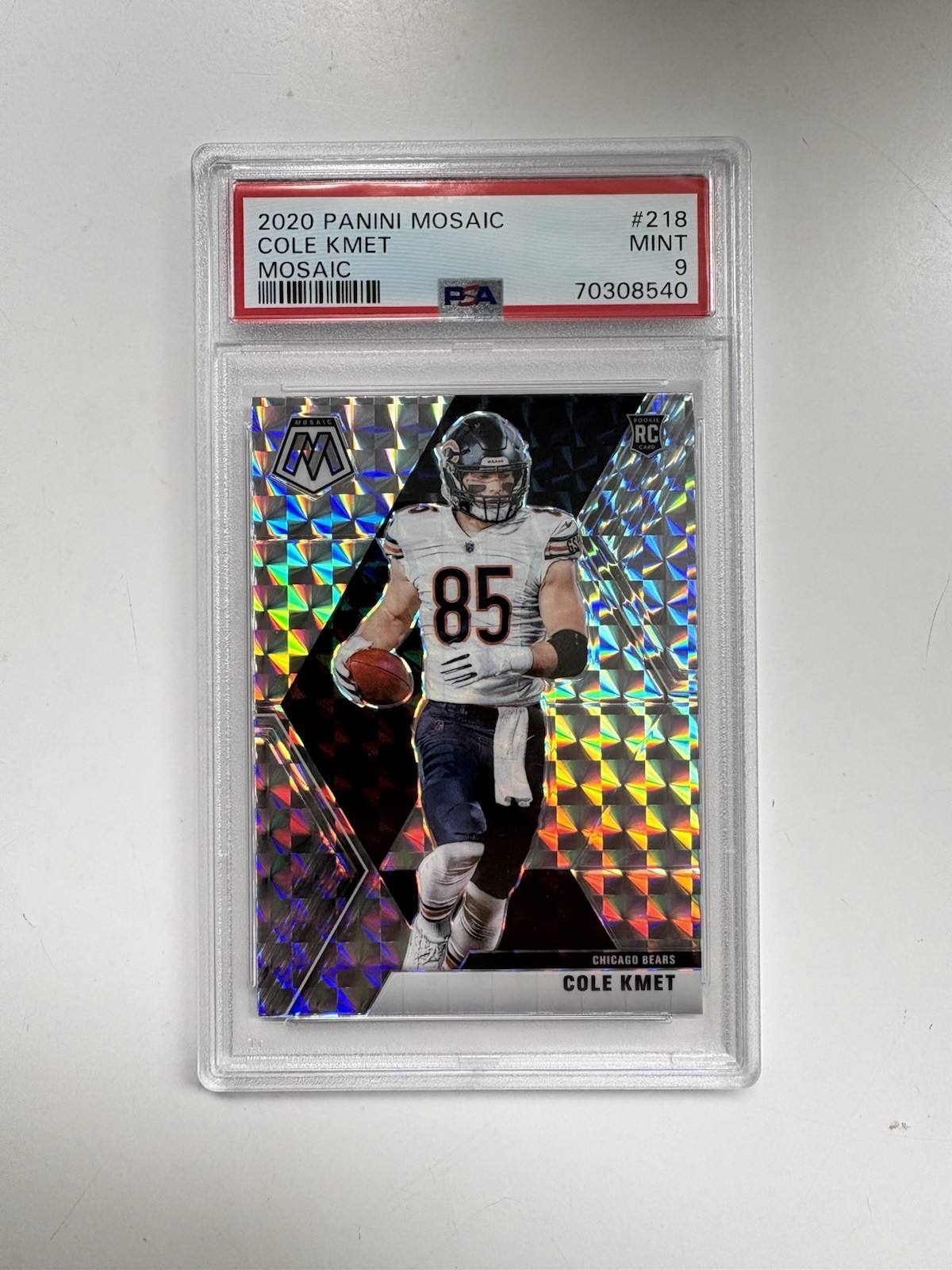 2020 Mosaic COLE KMET Mosaic Silver Prizm RC #218 PSA 9 MINT