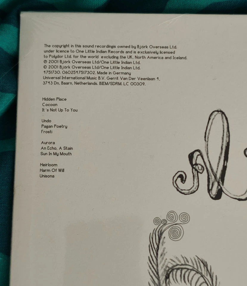 Björk Vespertine UK 2 x LP Mint sealed 2016 Reissue 180G BackToBlackVinyl - Image 4 of 4