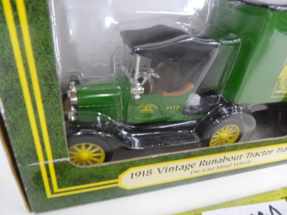 Remolque tractor Runabout Ertl John Deere 1918 de colección vehículo fundido a presión 1/25 NUEVO Foto 2 de 4