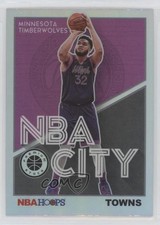 2019-20 Panini NBA Hoops Premium Stock NBA City Holo Karl-Anthony Towns #14 n1u