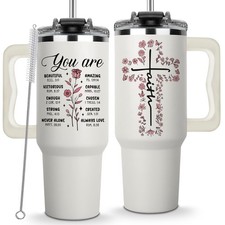 Christian Tumbler 40Oz, Religious Faith Bible Verse Cup, Christian Gifts for ...