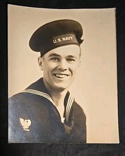 WW2 U.S. Navy Portrait Original RARE Photo 8x10 4 10c 