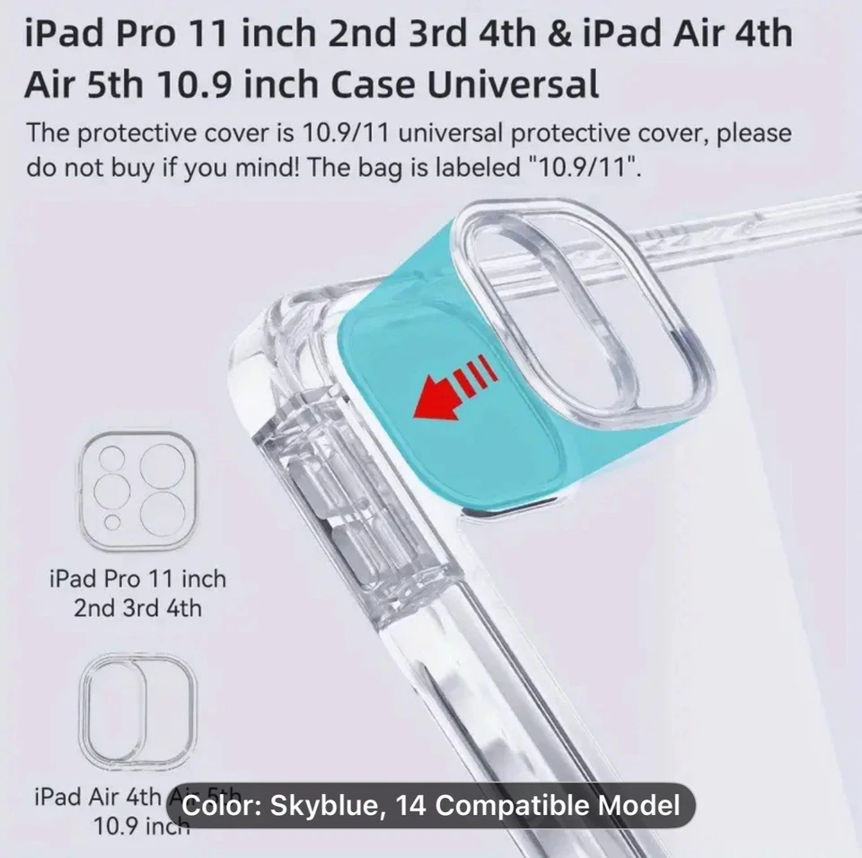 Funda iPad Pro 12.9 Modelo 2018/2020/2021/2022 con Porta Lápices Foto 3 de 4