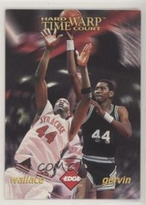 1996 Rookie Rage Time Warp Holofoil /2500 John Wallace George Gervin HOF no9