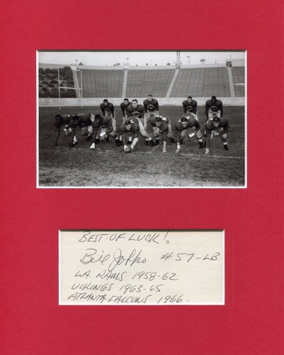 Bill Jobko 1957 Ohio State Buckeyes National Cham Signed Autograph Photo Display