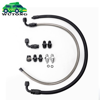 #ad Universal 6AN Power Steering Pump Hose Kit For GM LS Swap Pressure Return Line $38.85