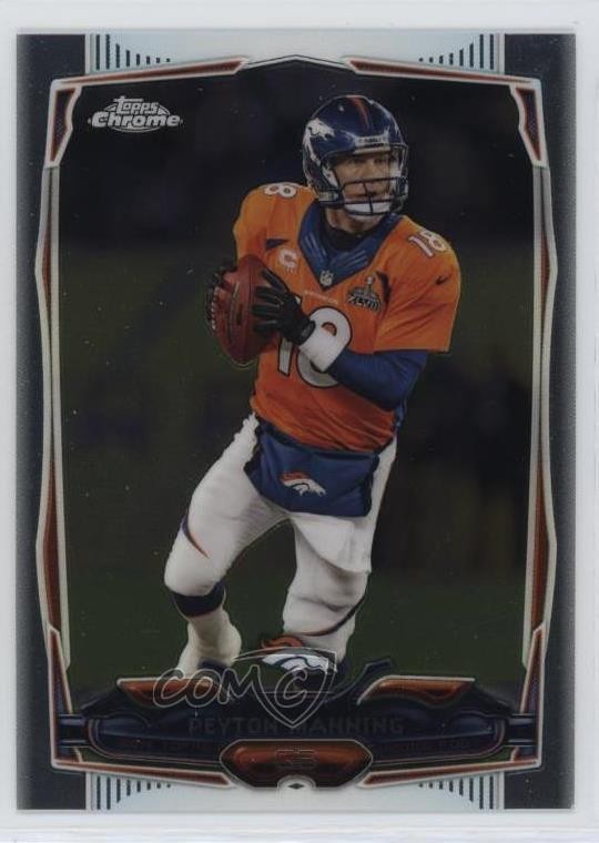 2014 Topps Chrome Peyton Manning (Orange Jersey) #42 HOF gl2