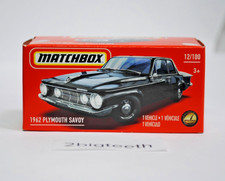 2021 Matchbox Power Grabs 12100 1962 62 Plymouth Savoy Black 2021 Matchbox Power Grabs 12100 1962 62 Plymouth Savoy Black