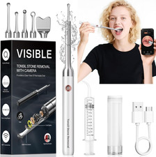 Tonsil Stone Remover with Camera - Upgraded Visual Tonsil Stone Removal Kit with