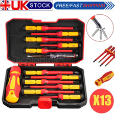 13Pcs Insulated Screwdriver Set VDE - 1000V Electrical Screw Drivers Tool Kit