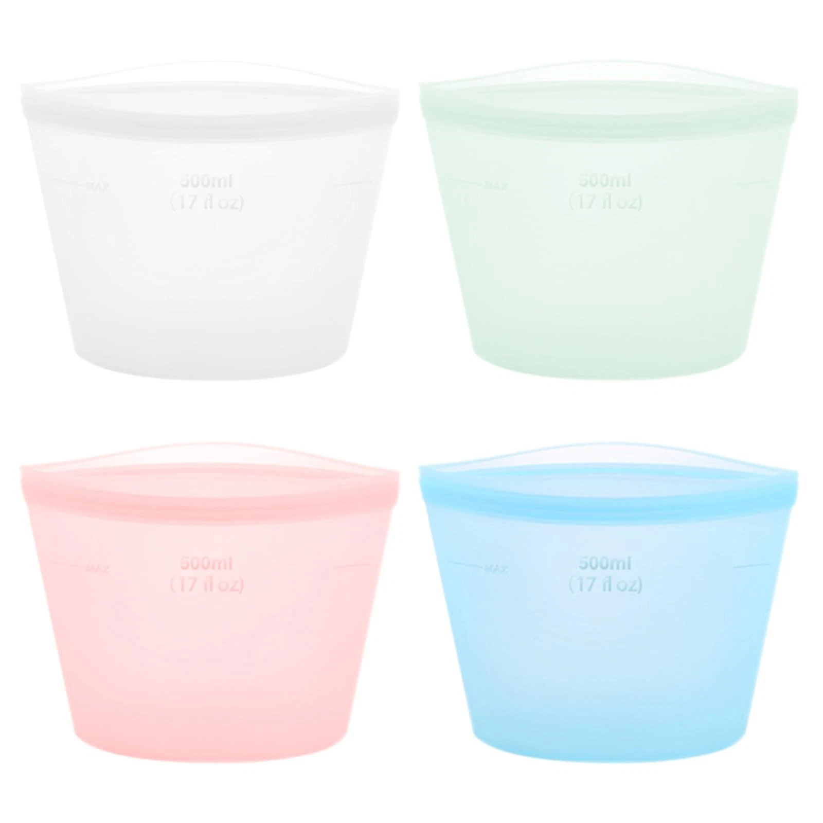 4-Pack Reusable Silicone Food Storage Bags, Stand-Up Pinch-Seal Design, BPA-F...
Opens in a new wind
