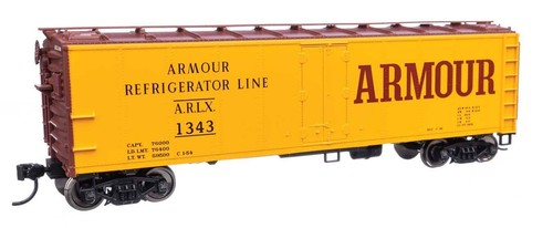 Refrigerador Walthers Mainline 910-41402 escala HO 40' acero frigorífico armadura ARLX | Zustand: New