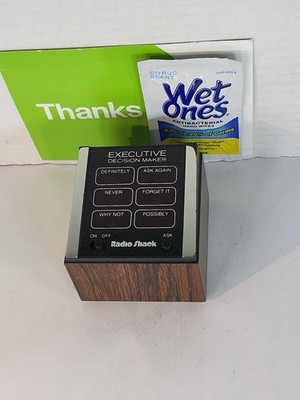 Vintage Radio Shack Novelty EXECUTIVE DECISION MAKER  60-1008 Tandy Working Good