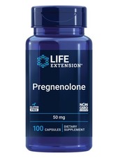Life Extension Pregnenolone, neurohormone, 100 Count Pack of 1 , Off White