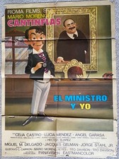 Cartel de película CANTINFLAS EL MINISTRO Y YO Ángel Garasa Chela Castro Mex 402