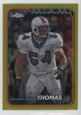2024 Topps Chrome Yellow Refractor 20/75 Zach Thomas #109 HOF 0w8