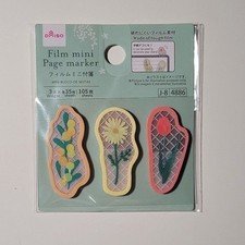 Daiso Japan Spring Flowers Transparent Index Tabs Sticky Notes