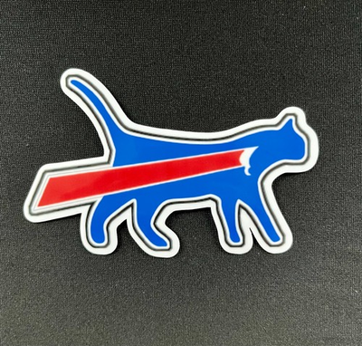 #ad Premium Vinyl Sticker Bills Symbol Cat Buffalo Bills Fan Decal Great Gift $3.10