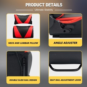 Marada Racing Simulator Cockpit Frame With Monitor Stand Fit Logitech G923 G920