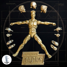 Gold Male Blank - Vitruvian H.A.C.K.S. 10th Anniversary Action Figure