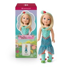 American Girl WellieWishers 14.5-inch Camille Doll with Blue Leotard, Mermaid