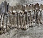 Savannah Reed & Barton Sterling Silver Flatware Set For 8 - 40 Pieces Over 4 Pds