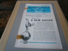 FA CHARITY SHIELD Programme 1961 - Tottenham v FA Selected XI
