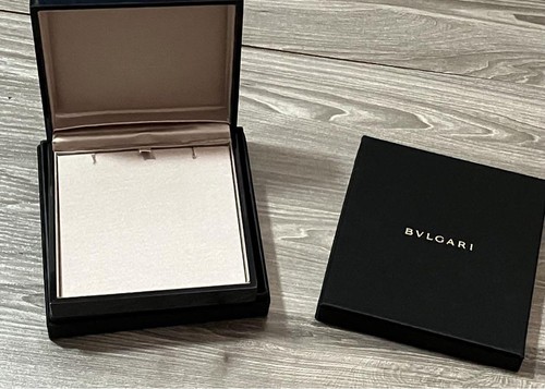 Bvlgari Originale Collana Gioielli Strage Box Astuccio Vuoto Nero da JP - Foto 4 di 6