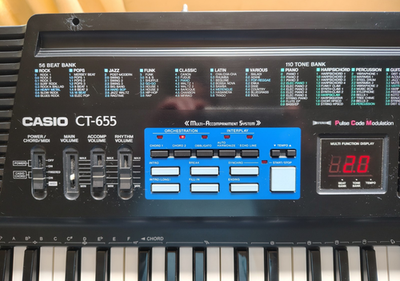 RARE CASIO 61-key Keyboard Synthesizer Memory & Tone Editor CT-655