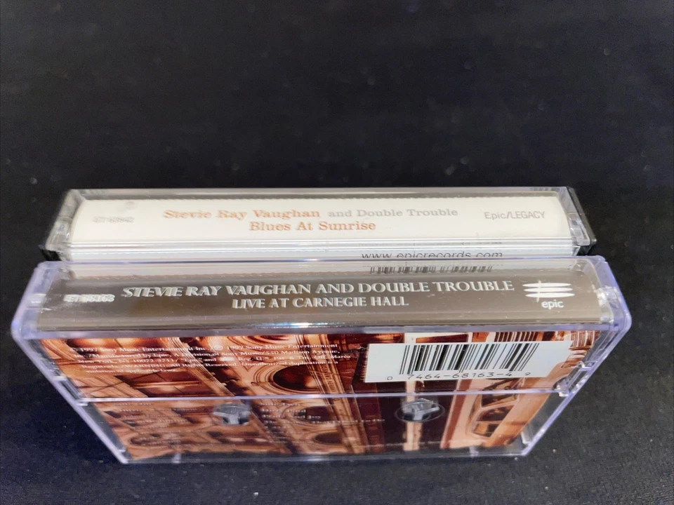 Stevie Ray Vaughan rare 12 Cassette tape LOT Texas Flood In Step Greatest Hits - Image 4 of 4