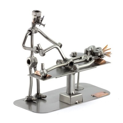 Steelman24 Physiotherapist Sculpture Nuts and Bolts Handmade Ornaments