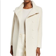 Sofia Cashmere Funnel Neck Wool Alpaca Coat